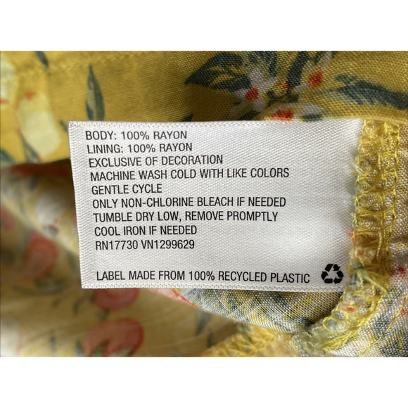 Wild Fable Women's Boho Citrus Sleeveless Romper Sz L Retro Pinup Flowy Smocking - Picture 13 of 13